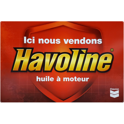 Havoline Tacker Sign - French