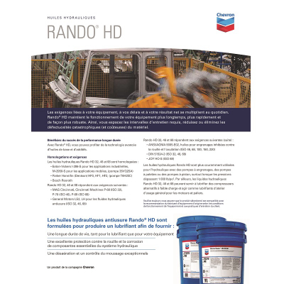 Chevron Rando HD Brochure - French