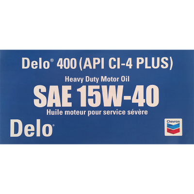 Delo 400 CI-4 Plus 15W-40 Decal - Large